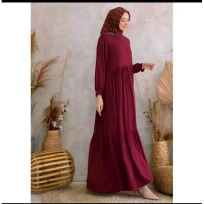 GAMIS POLOS TERLARIS//BUSANA MUSLIM WANITA