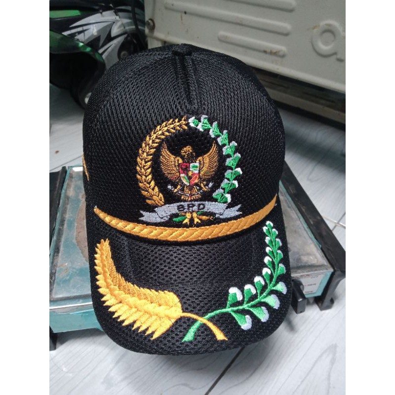 TOPI DOUBELMES JARING MES COSTUM BORDIR DESAIN SUKA2 KAMU