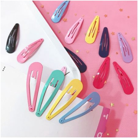 simple hairpin candy color besi hair pin jepit rambut jepitan klip