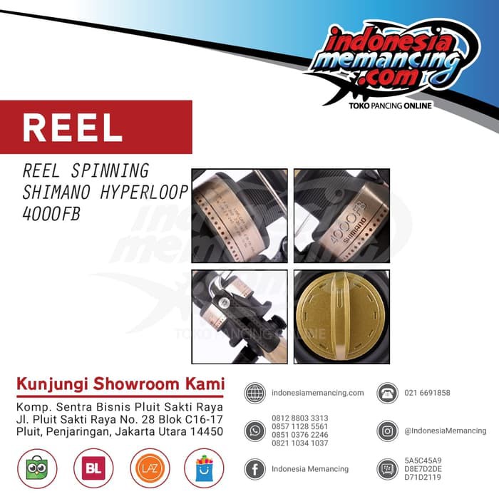 Reel Spinning SHimano Hyperloop 4000  Diskon