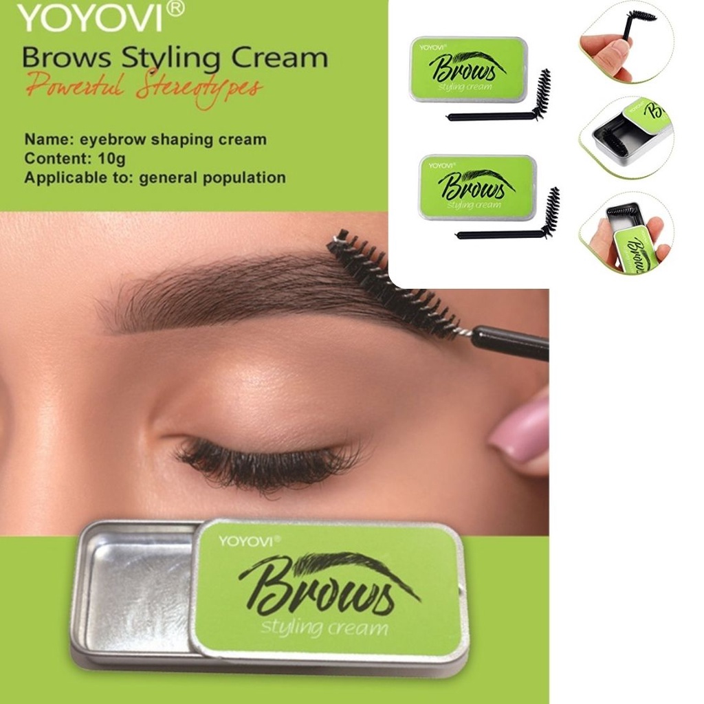 YOYOVI Eyebrow CREAM Styling EyeBrow Sculpt Lift Brow Soap Mojo Cantik Mart