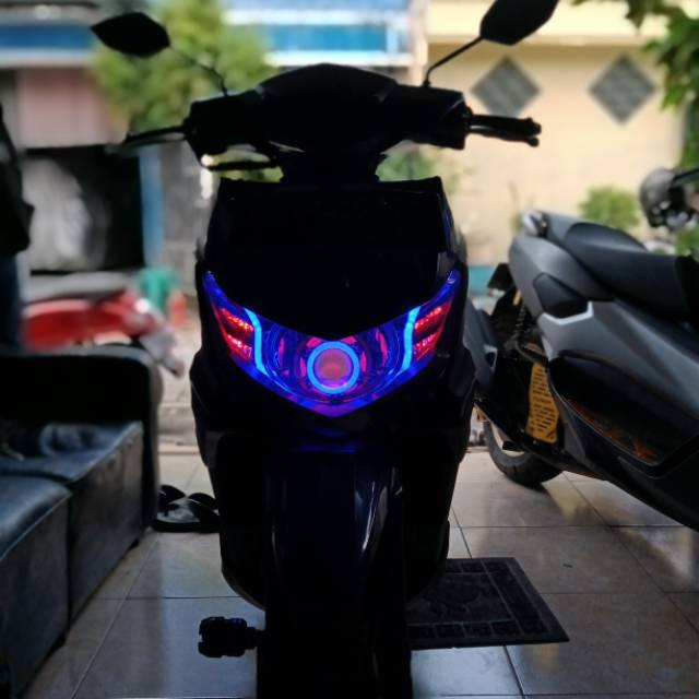 Reflekto Custom Lampu Projie Xeon l  Custom Headlamp Mio GT l Mio soul GT projie Alis komplit