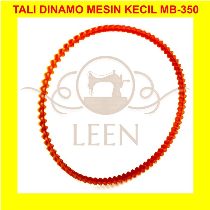 Tali Dinamo MB350 Timing Belt Mesin Jahit Klasik Obras Kecil Oren LEEN