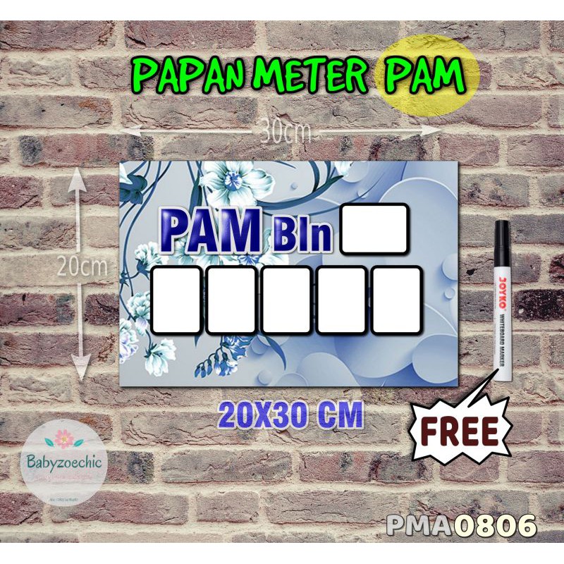 

Zoe Papan Meter Listrik PLN PAM motif Unik - Flower 06