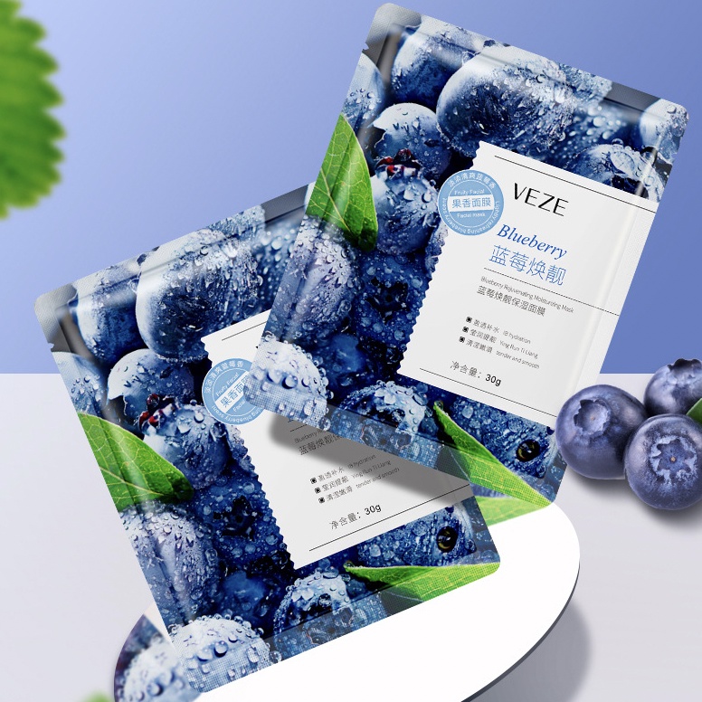 VEZE Natural Sheet Mask Fruit Mask Masker Wajah BQ037
