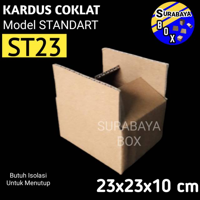 

KARDUS ST-23 COKLAT 23x13x10cm DUS KARTON BOX KOTAK PACKING CORRUGATED
