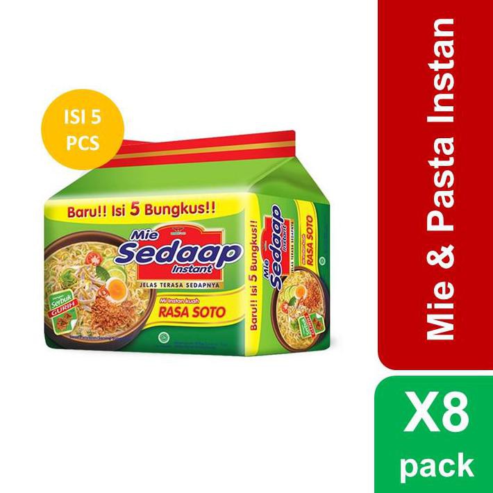 

{BISA COD} Mie Sedaap Soto 75gr isi 5 x 8 pack (1 box) STOK TERBATAS [Kode 1|Kode 2|Kode 3|Kode