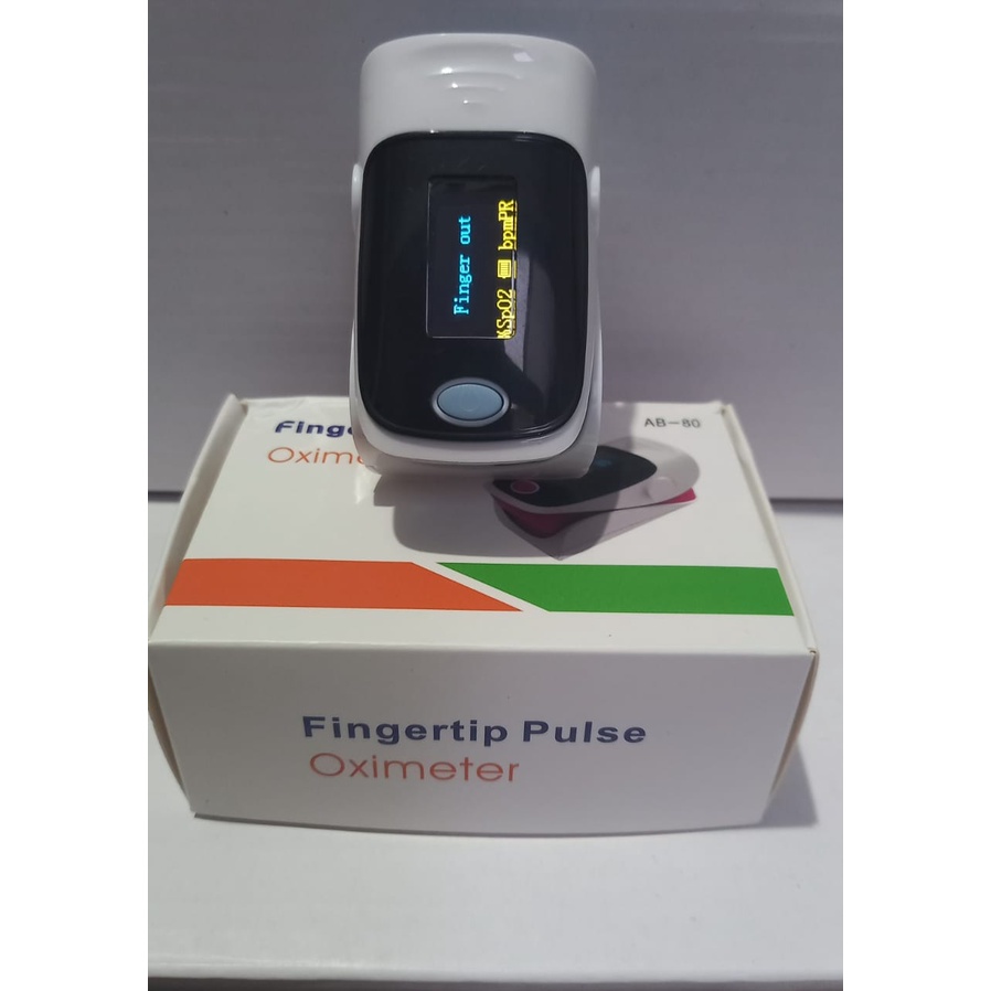 Oximeter Fingertip AB-80 Oxymeter Pulse Alat Ukur Kadar Oksigen
