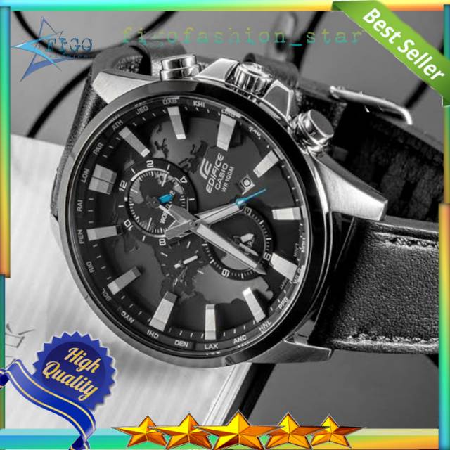 Jam tangan new casio fashion pria cowok merek edifice EF303/ EF 303 terbaru mewah keren original BM