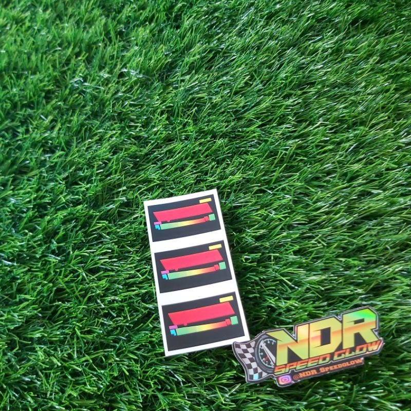 stiker lcd digital bensin speedometer beat new