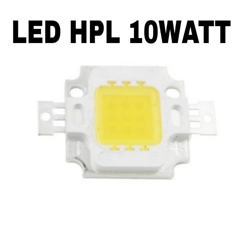 PUTIH HPL COB LED 10 WATT 9-12V DC WHITE LAMPU SOROT 10W SUPER BRIGHT