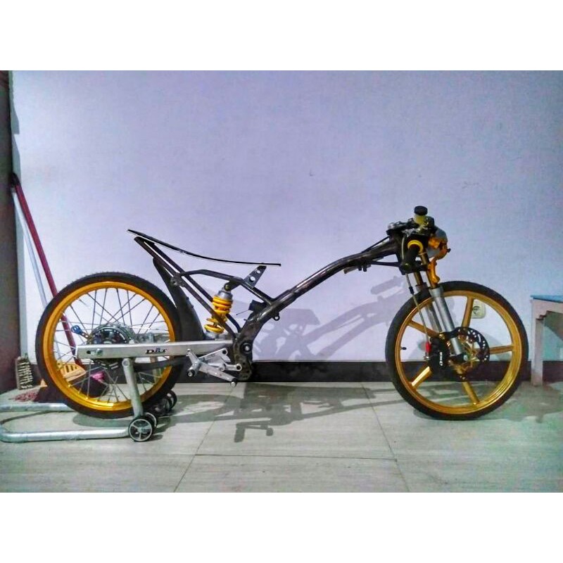 Frame / Rangka Satria Fu 200cc Tinggal Naik Mesin (rangka made in disframe)