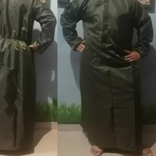 ➱ Gown parasut Import saku waterproof bisa dicuci ☞