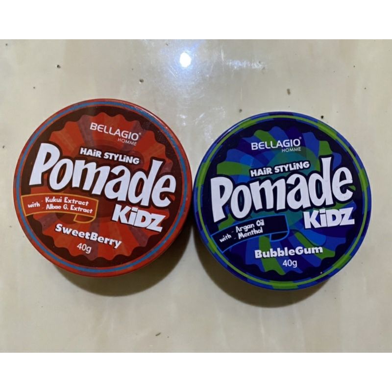 Bellagio Pomade And Kids 80 gr | 40gr Extreme Hold|Strong Hold~Pomade Bellagio Original 100%