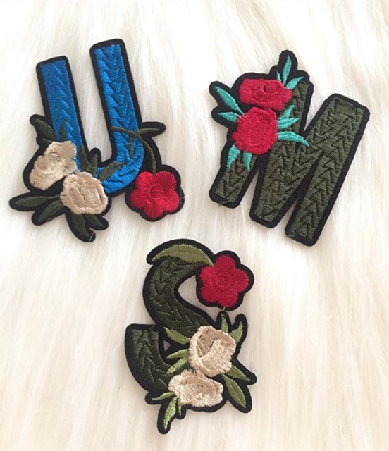 Patch abjad / patch murah/ bordir huruf