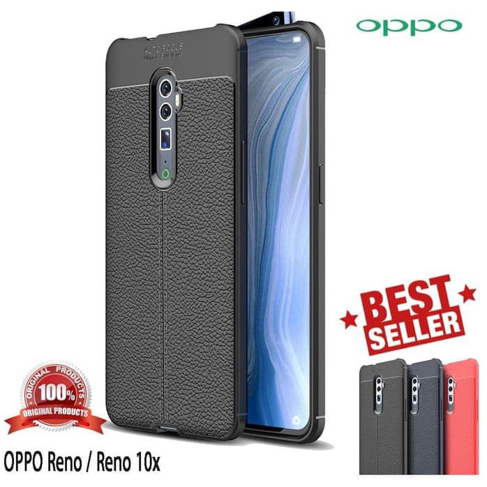 Case Oppo Reno 10x Zoom Soft Autofocus Leather Original Casing