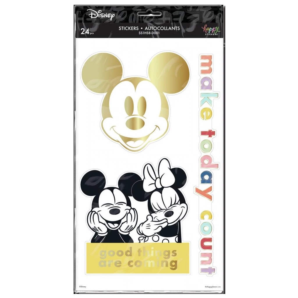 

Happy Planner Disney Mickey Mouse & Minnie Mouse Colorblock Large Icons Stickers