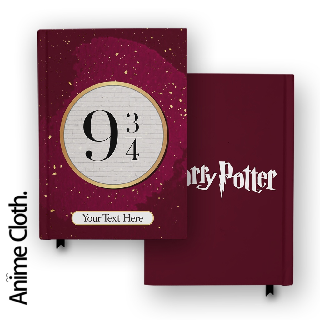 

Buku Catatan Notebook Anime Harry Potter Hogwarts Express Platform Custom Jurnal Agenda Diary Hardcover Aesthetic A6 A5