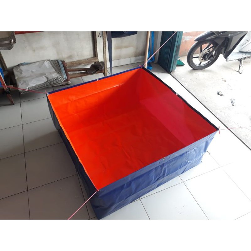 terpal kolam ikan TYPE A12 ukuran (100×100×50)