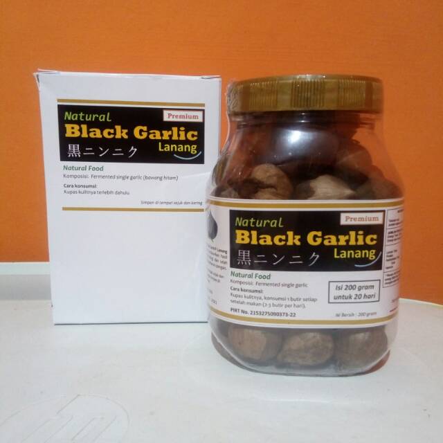 NATURAL BLACK GARLIC BPPT premium jumbo bawang lanang