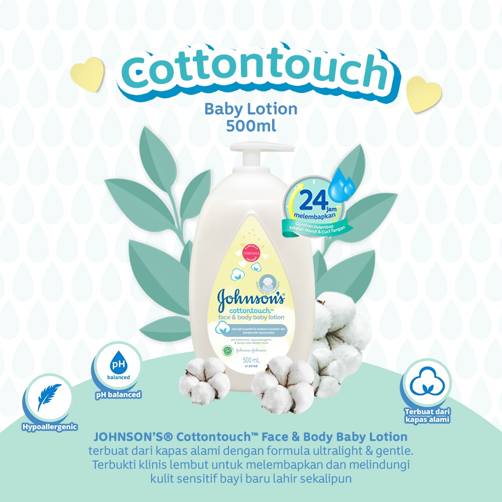 JOHNSON'S CottonTouch Baby Lotion - Losion Bayi 500ml