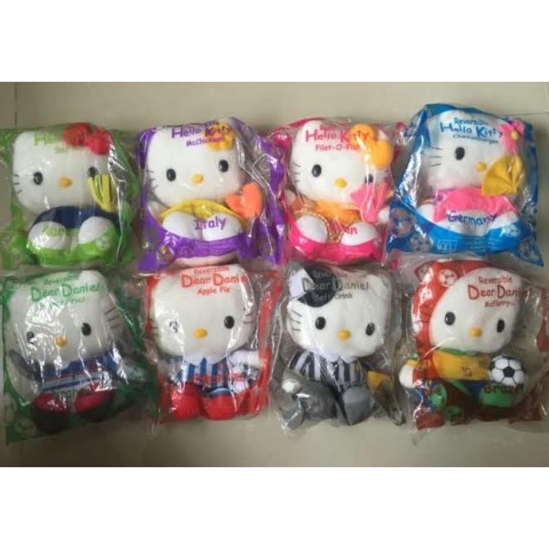 Boneka Mainan Happy Meal Reversible Hello Kitty Dear Daniel Mc Donald World Cup 2002 Reversible Plus