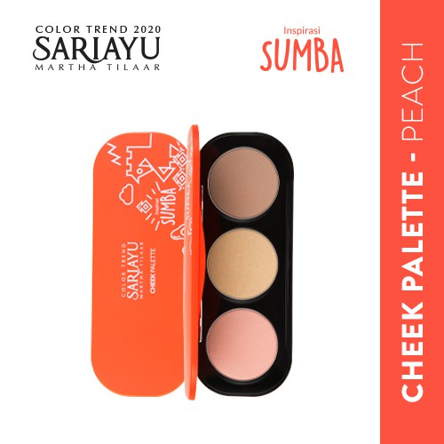 Sariayu Color Trend 2020 Cheek Palette Peach | Shopee Indonesia