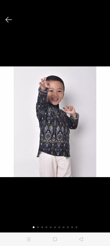 Baju Batik Anak Lengan Panjang Kemeja Batik Anak Batik Anak Baru