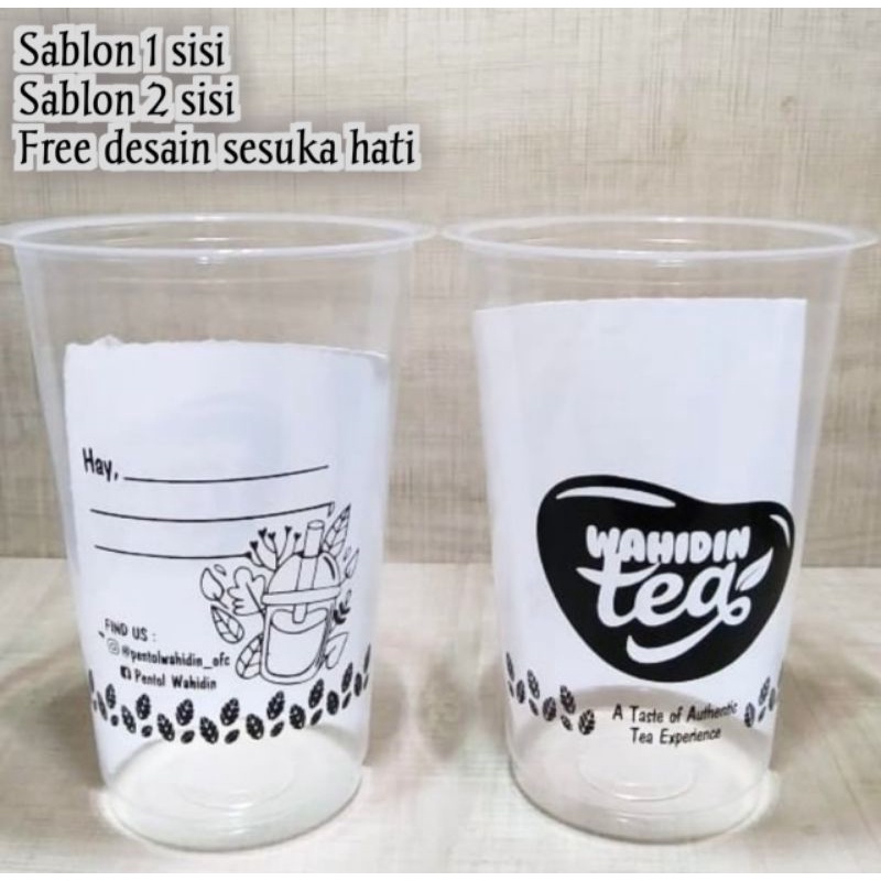 Jual Sablon Cup 16 Oz Datar Sablon Cup Custom Sablon Gelas Cup Sablon Murah Shopee Indonesia 0656