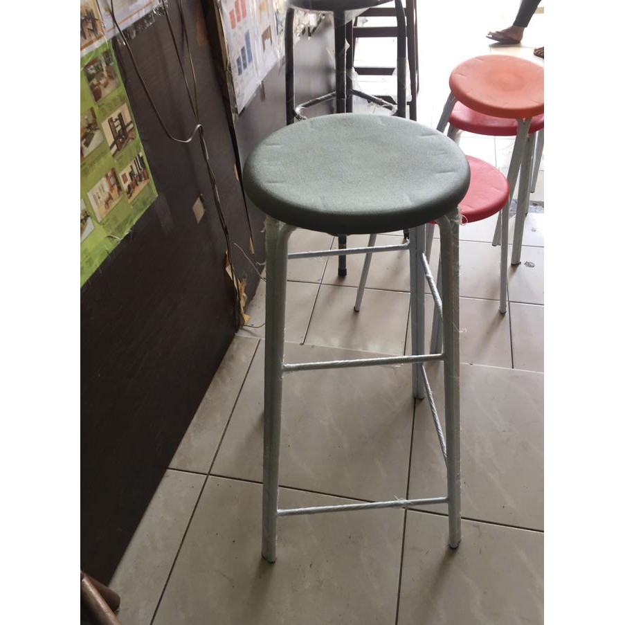 Obral Gila  Kursi Baso Bangku Bar Plastik Bulat Tinggi 75Cm