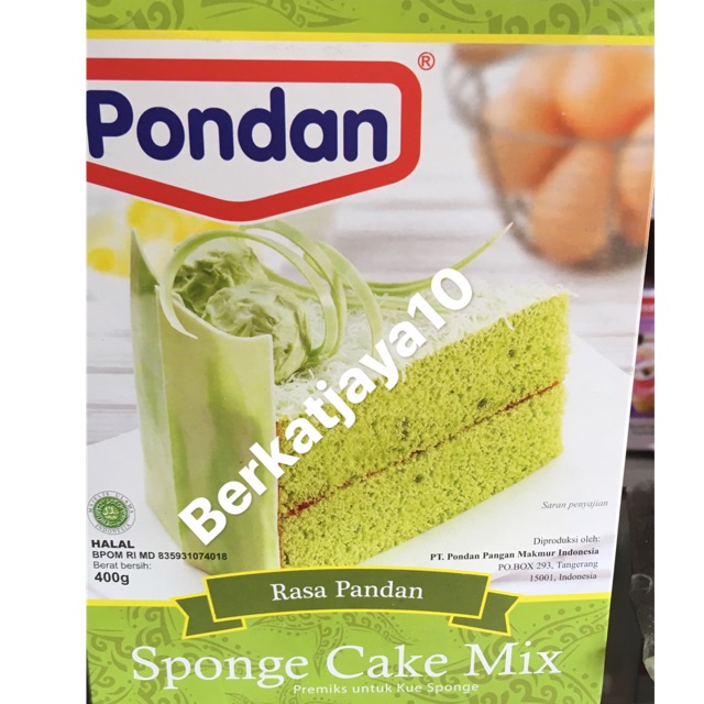 Pondan Sponge Cake Mix rasa Pandan kue sponge tepung premiks