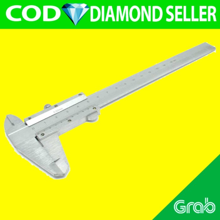 

Jangka Sorong Stainless Steel Vernier Caliper Gauge Micrometer 15Cm