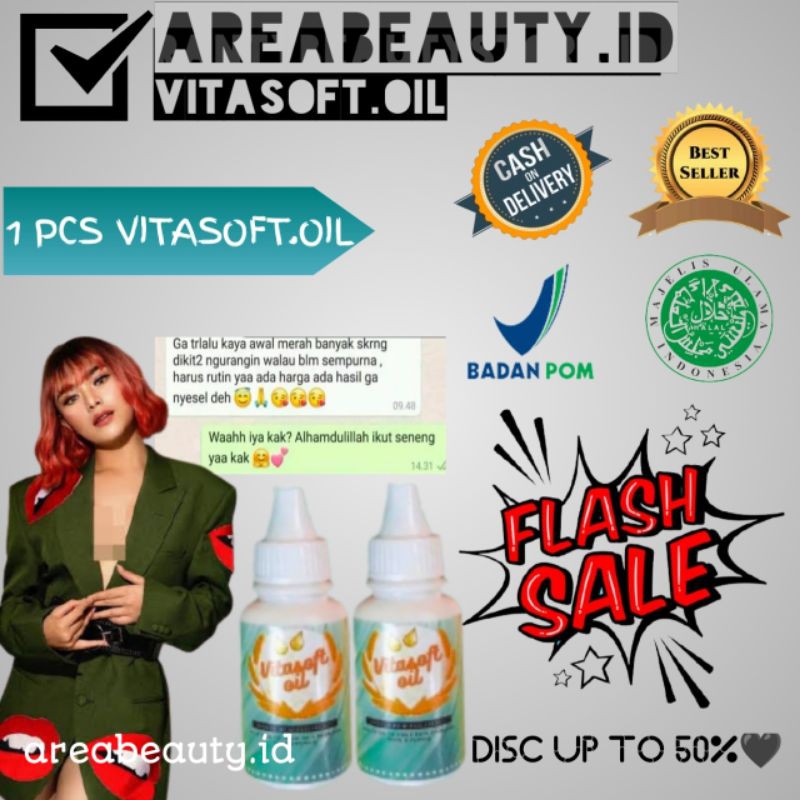 [TERAMPUH] VITASOFT OIL PENGHILANG BEKAS LUKA/KELOID AMPUH