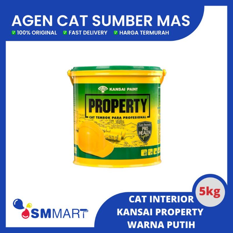 Kansai Property Cat Tembok Interior Warna White/Brilliant White