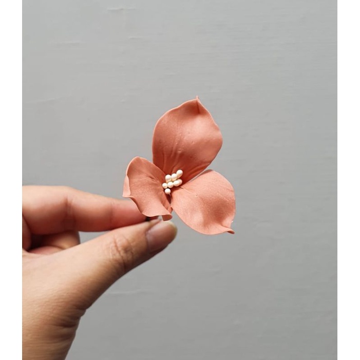

gumpaste flower / bougenfil fantasi per set isi 3 / hiasan tart cake topper