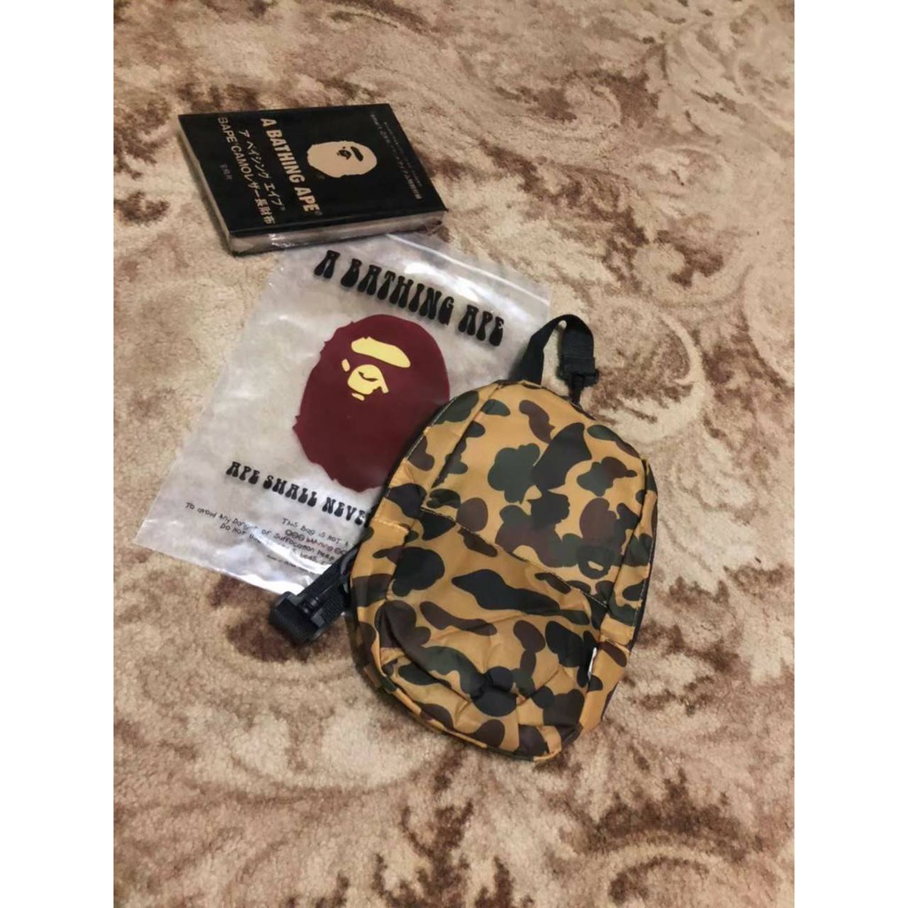 Slingbag BAPE Camo / Tas Selempang BAPE Pria Wanita Tas Kanvas