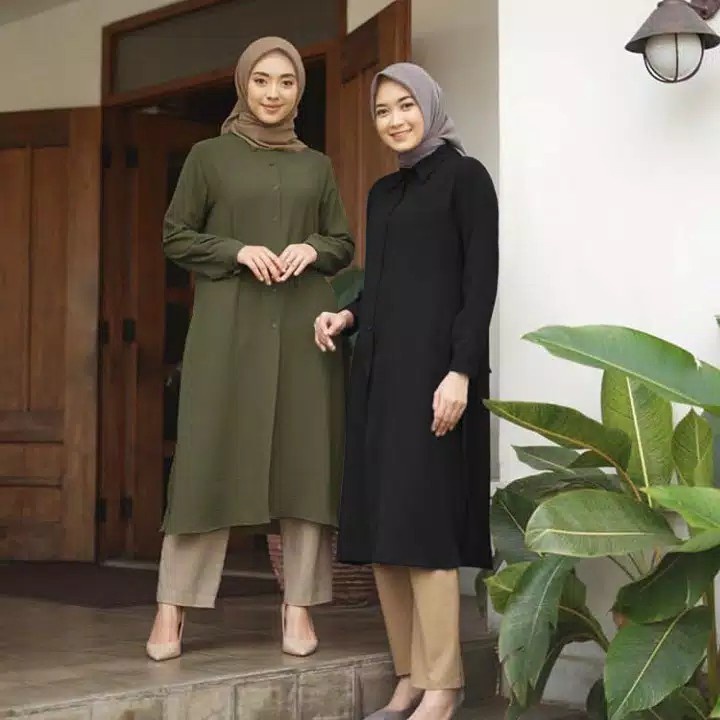 Tq88indonesia Baju Tunik Busui / Zalfa Tunik / Pakaian Muslim Wanita