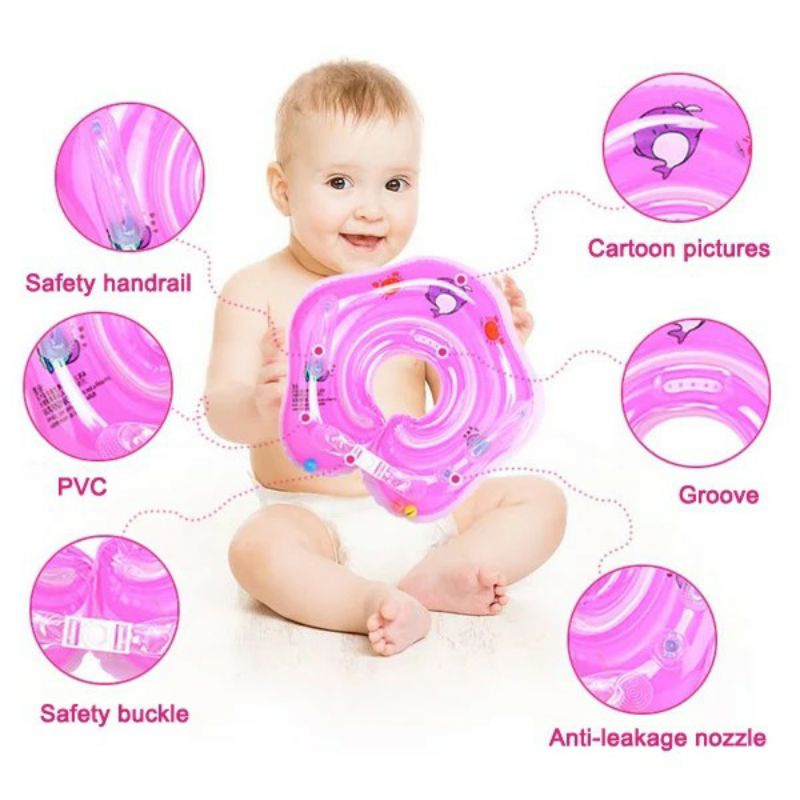 Pelampung Ban Leher Bayi / Ban Renang Leher / Ban Leher Bayi / Neck Ring Baby Baby INTIME S201