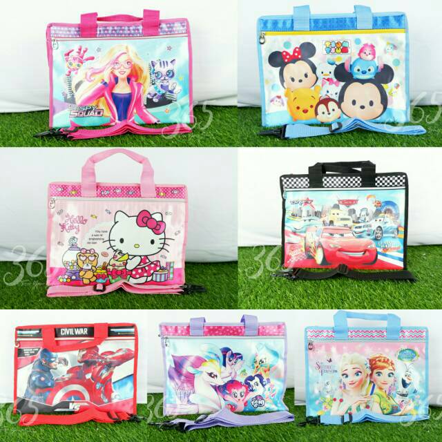 365 Tas selempang / TAS BELAJAR / TAS SEKOLAH / TAS KURSUS ANAK TOTE BAG /tas les 0645