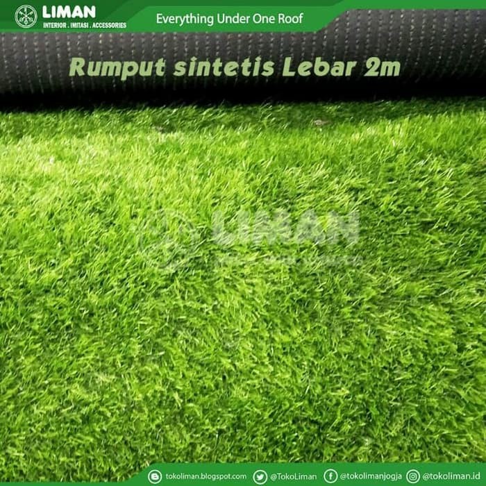 RUMPUT SINTETIS 4cm/ KARPET RUMPUT/ RUMPUT DEKORASI/ RUMPUT SINTETIS 2 METER