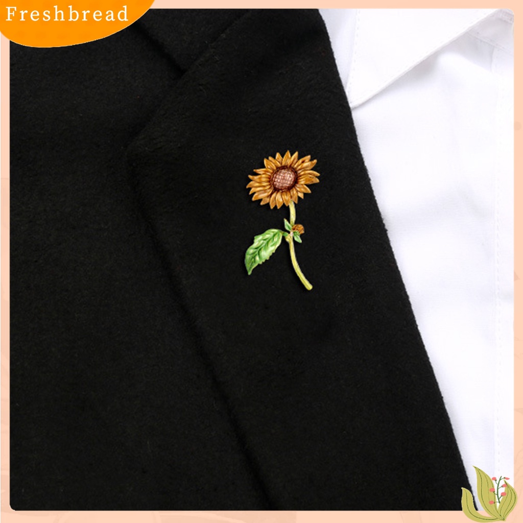 Terlaris Summer Style Sunflower Shape Jewelry Gift Creative Brooch Pin for Party