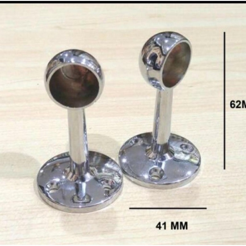 braket gayung pipa bulat 3/4 inch / braket pipa