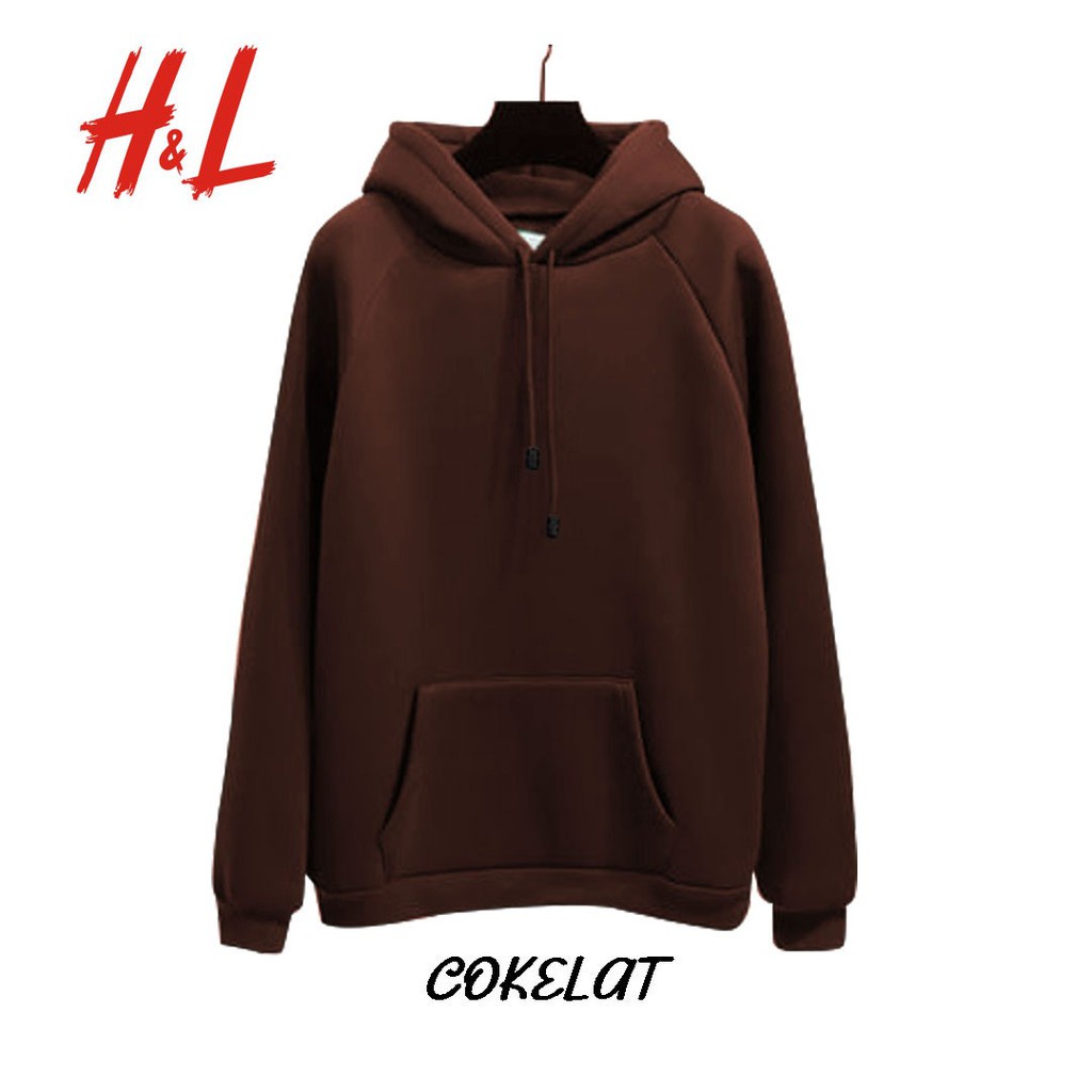 SWEATER HOODIE JEMPER POLOS DISTRO UNISEX matt COTTON fleece Premium TERMURAH TERLARIS-COKELAT