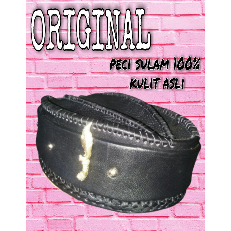 Kojo Garut- peci kulit model sulam/peci songkok kulit vareasi sulam/peci songkok kulit terbaru