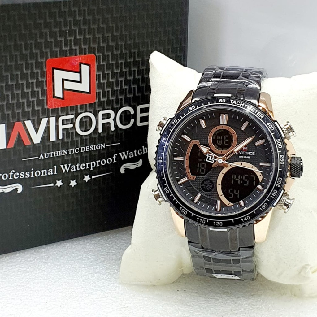 Jam Tangan Pria Naviforce NF9182 Dual Time | Jam Tangan Murah | Original Garansi Resmi.