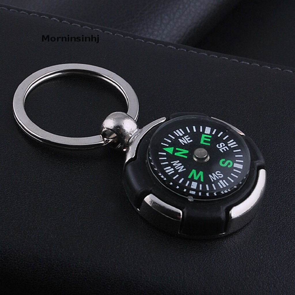 Mornin Fashion Kreatif Kompas Logam Mobil Keyring Keychain Gantungan Kunci Ring Keyfob Hadiah id