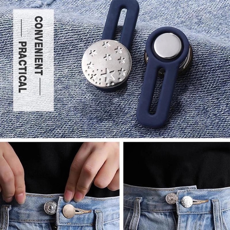 [Harga Grosir]Kancing Extender Bahan Metal Adjustable Untuk Celana Jeans/Hot Sale