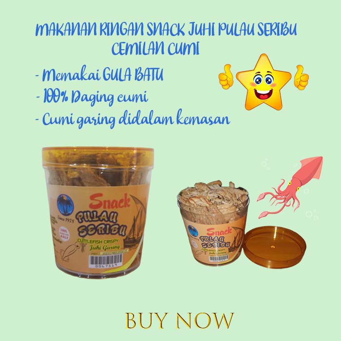 Makanan ringan cumi Snack Juhi Pulau Seribu kering