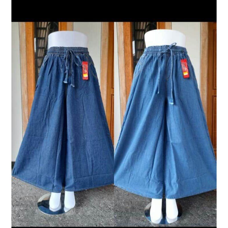 CELANA KULOT JEANS POLOS XL dan JUMBO XXXL