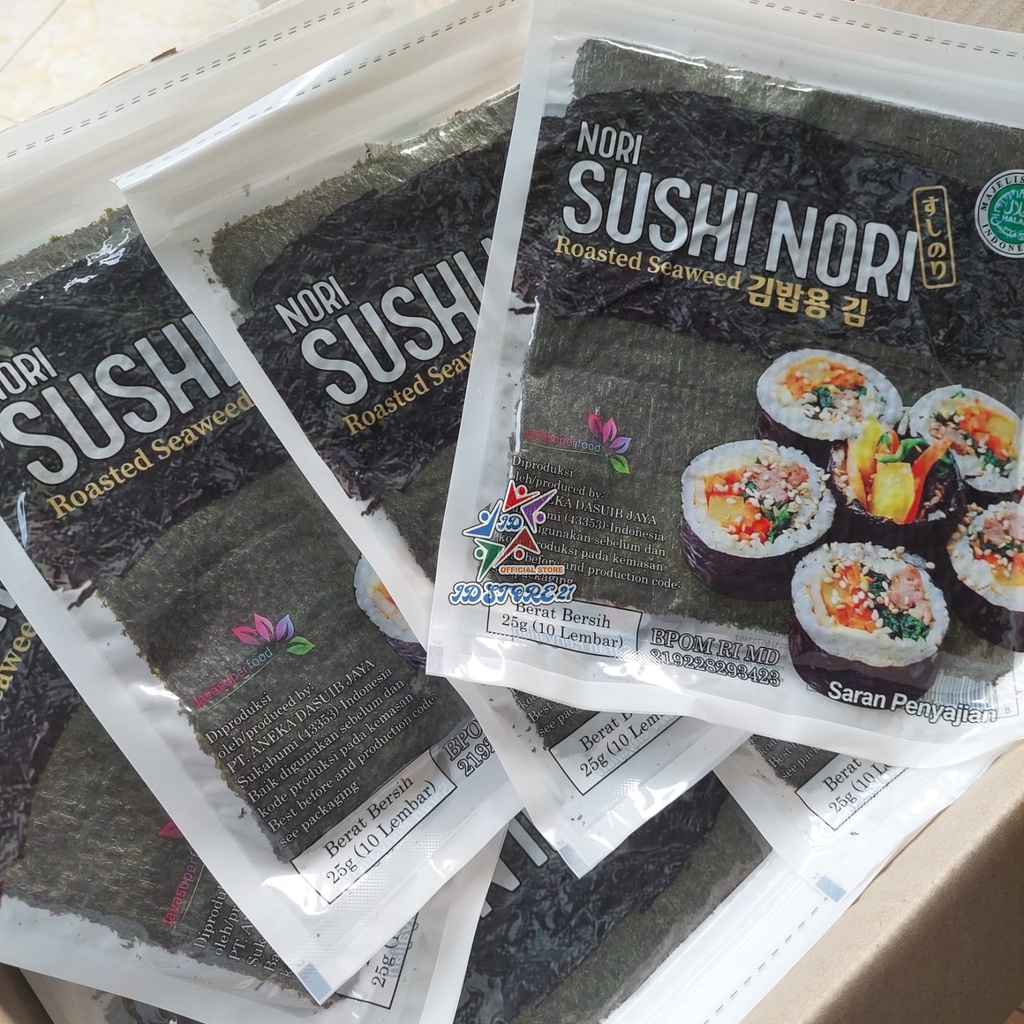 JAVA SUSHI NORI Rumput Laut Kimbap Seaweed Halal MUI